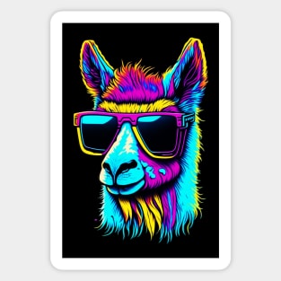 Shady Llama Sticker